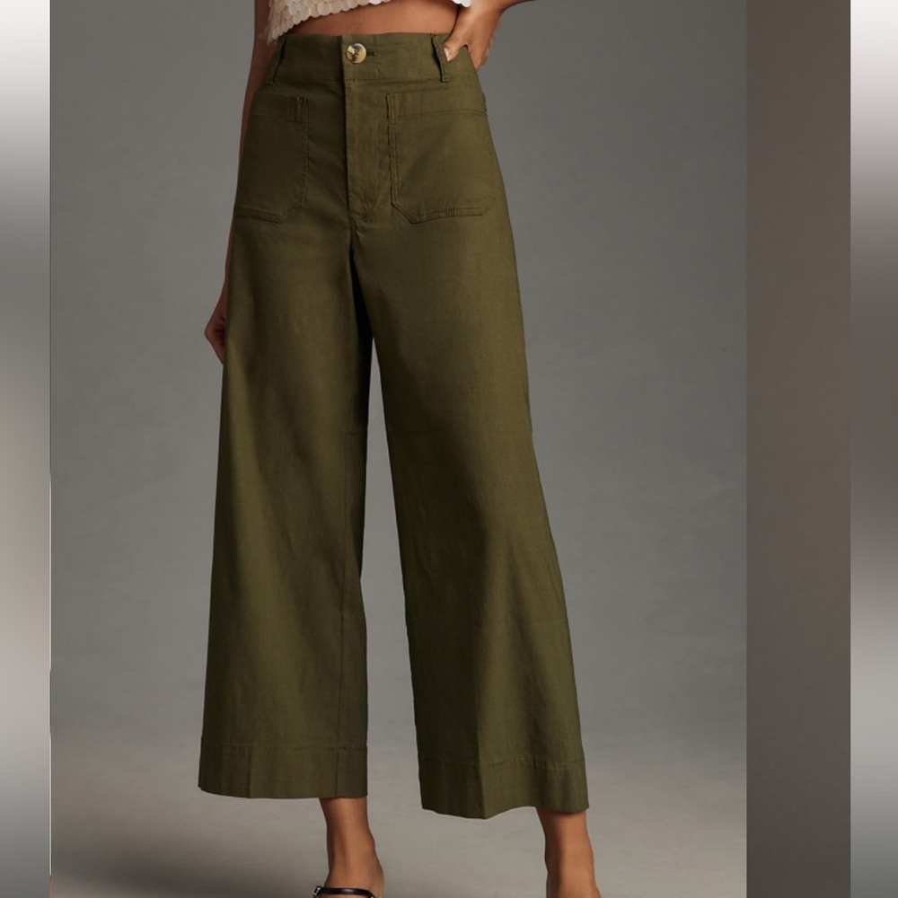 Maeve Collette Pants - Olive Green